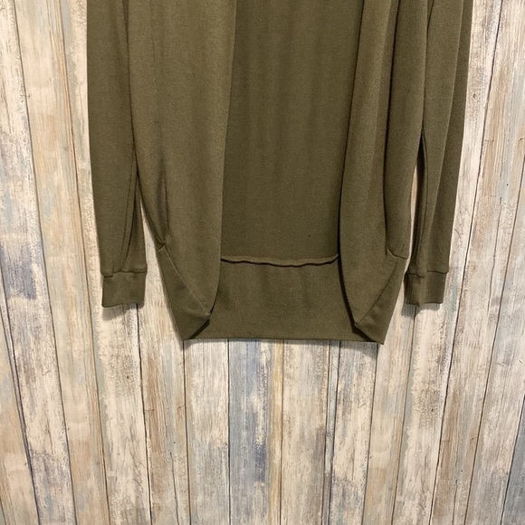 Sws Basic | army green, long sleeve, long open  Cardigan | Size small - Picture 7 of 11